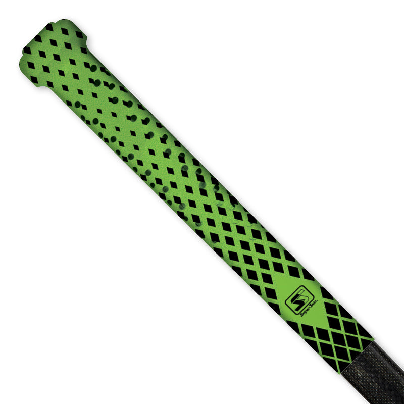 green black double diamond goalie top grip hockey sniper skin 