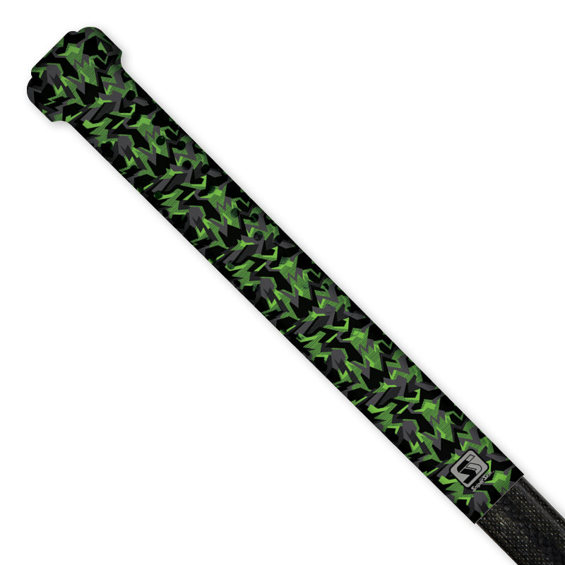 neon green geo camo goalie top grip hockey sniper skin 