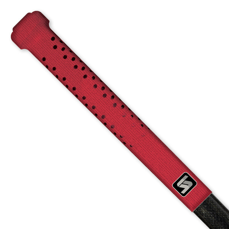 pro red goalie top grip hockey sniper skin 