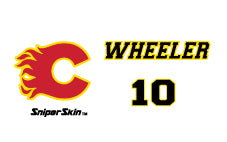 white  CLARINGTON FLAMES bag tag from SNIPER SKIN 