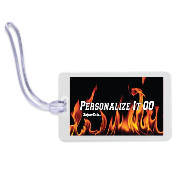 inferno personalized bat bag tag