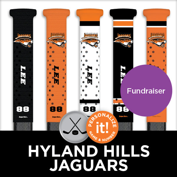 hockey grip fundraiser Ryland hills jaguars with sniper skin custom fit hockey grips