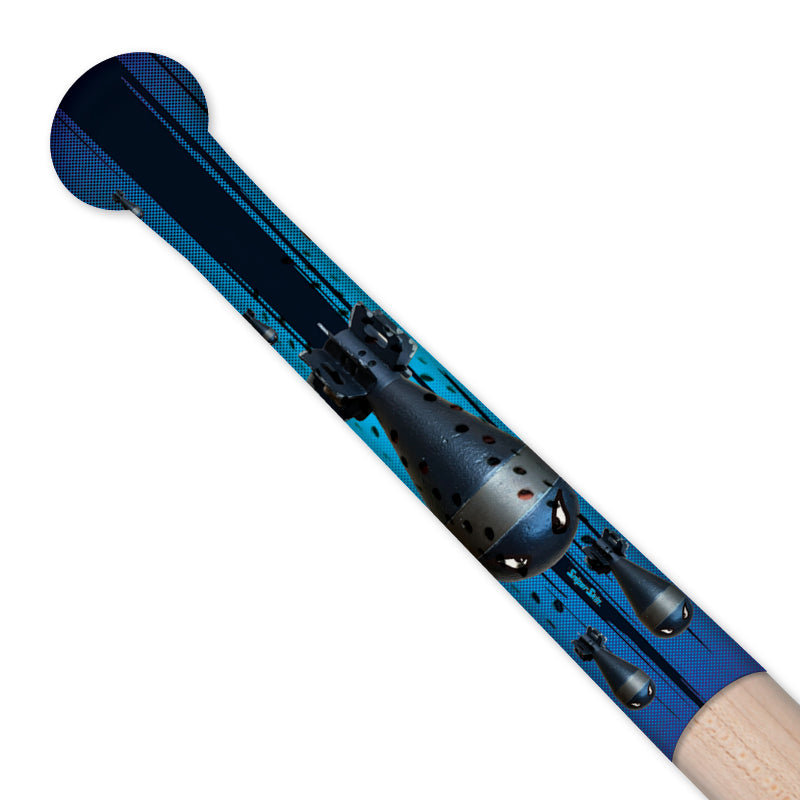 Locked on bat grips in new dawn dark blue 
