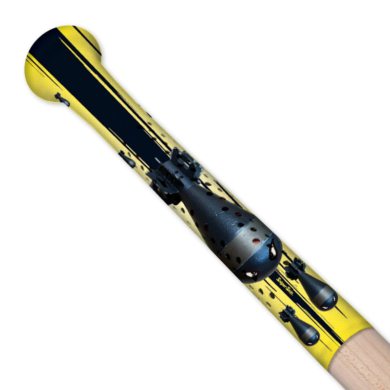 Locked on bat grips in nukered yellow