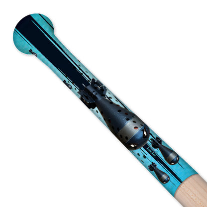 Locked on bat grips in sky is falling blue 
