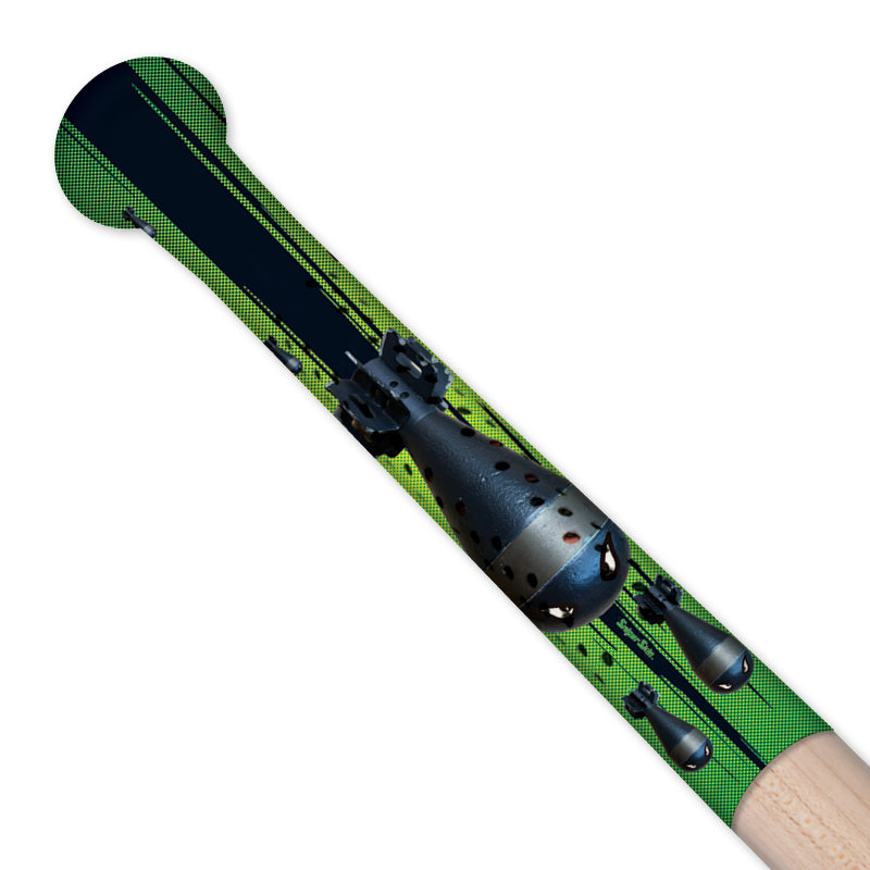 Locked on bat grips in green