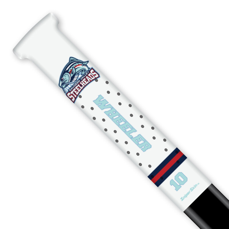 WHITE SAUGEEN VALLEY STEELHEADS MIDWEST 49ERS SNIPER SKIN HOCKEY STICK GRIP FUNDRAISER
