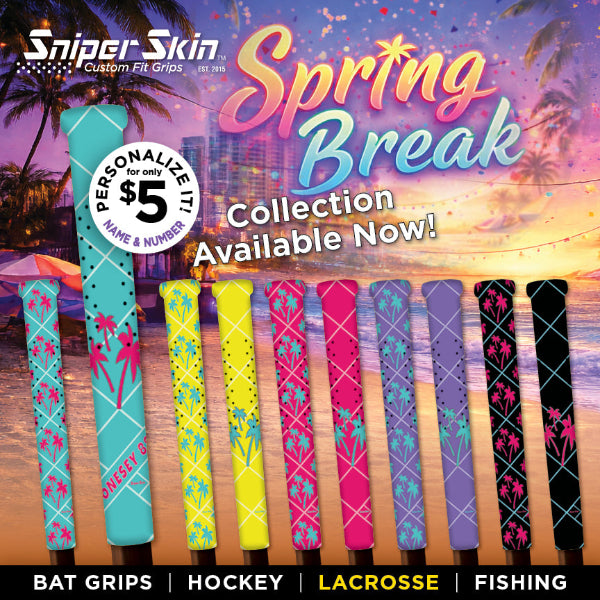 lacrosse grip with palm trees from sniper skin 