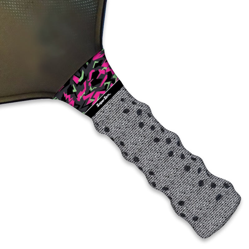 pink green geo camo graphic
pickleball grip sniper skin 