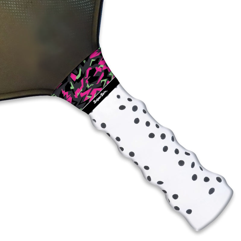 pink green geo camo classic pickleball grip sniper skin 