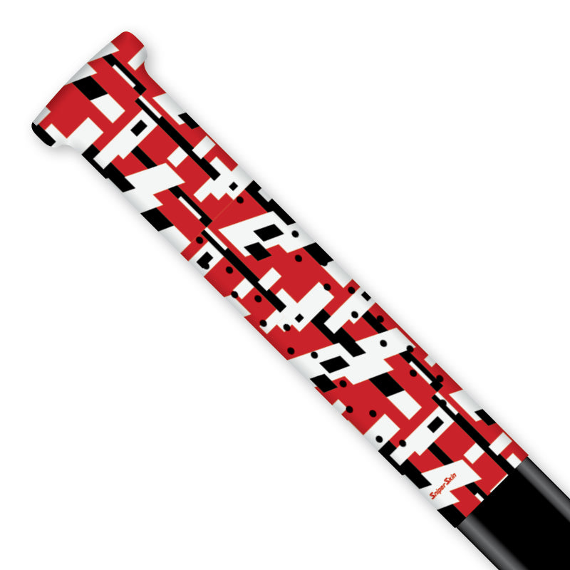 red rogue Shadow Splash Camo Hockey grips from sniper skin 