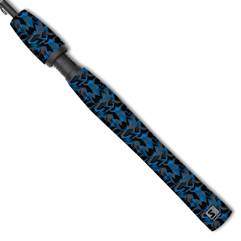 blue geo camo fishing  grip sniper skin 