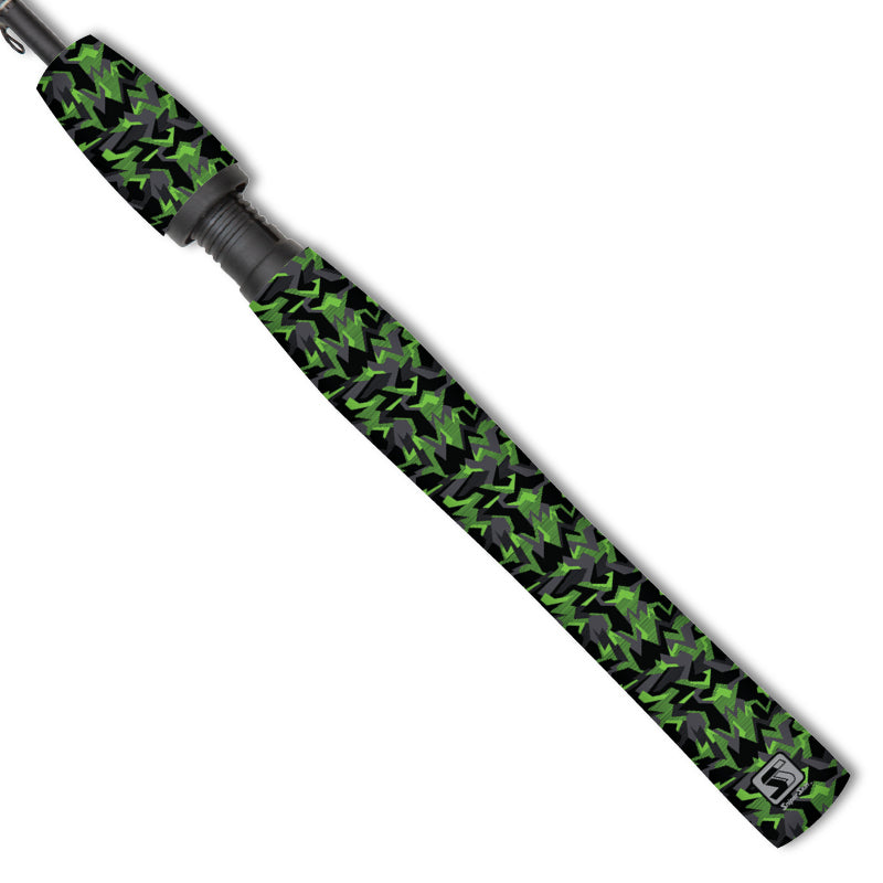 neon green  geo camo fishing  grip sniper skin 