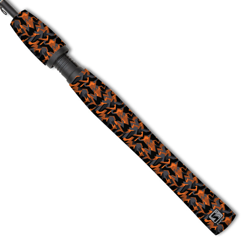 orange geo camo fishing  grip sniper skin 