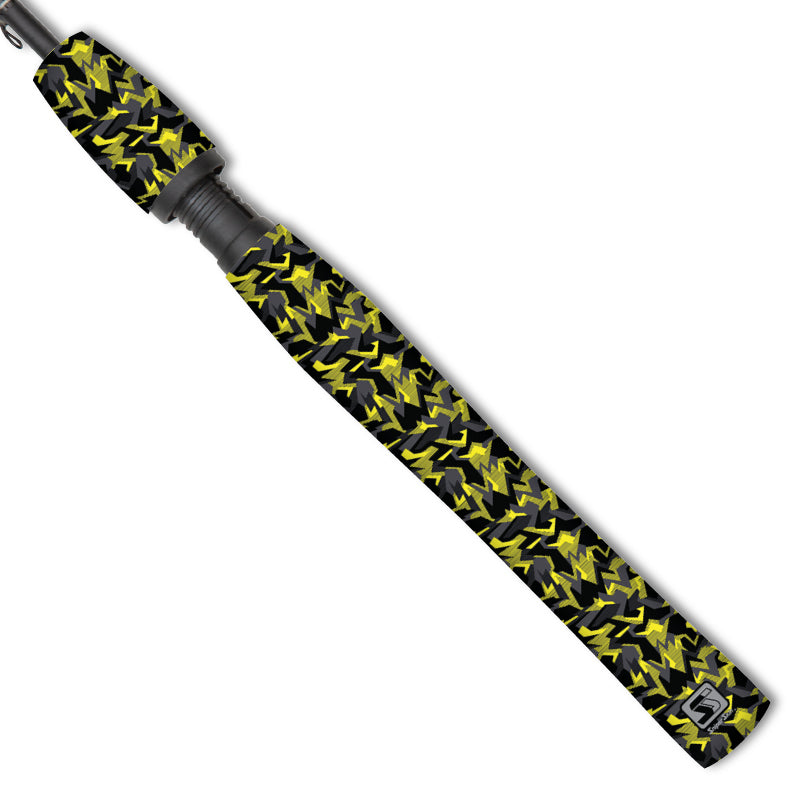 yellow  geo camo fishing  grip sniper skin 