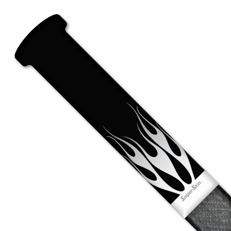 Fire Black Silver Hockey grip 