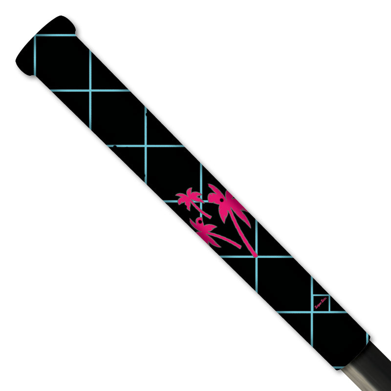 black pink large palms lacrosse grip from sniper skin 