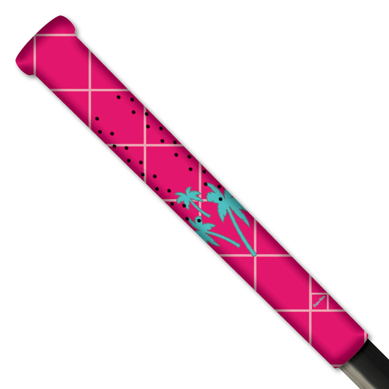 pink blue palms large tree pattern lacrosse grip from sniper skin 