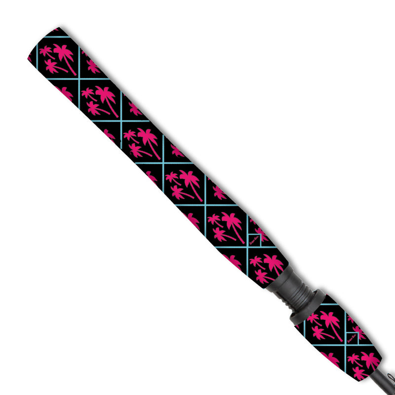 black pink pattern spring break palms fishing grips from sniper skin 
