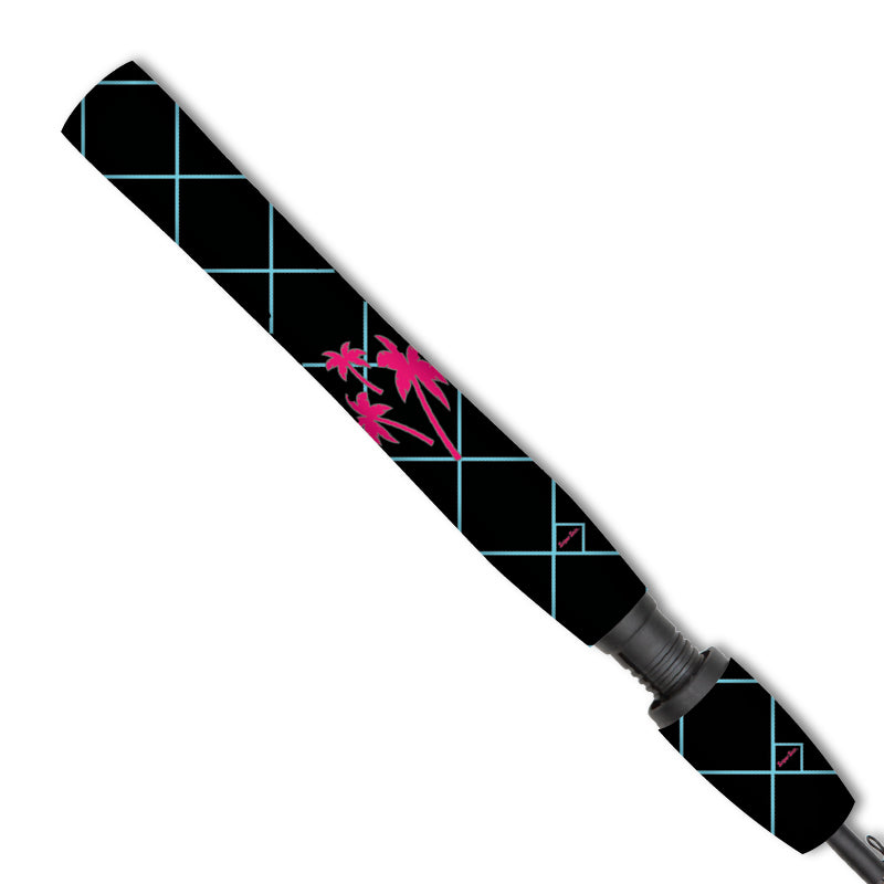 black pink spring break  large palms fishing grips from sniper skin 