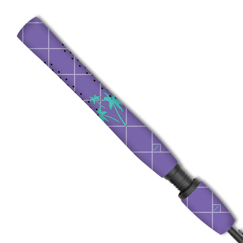 purple blue spring break large 
palms fishing grips from sniper skin 