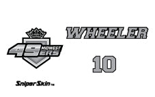 WHITE MIDWEST 49ERS SNIPER SKIN HOCKEY BAG TAG FUNDRAISER