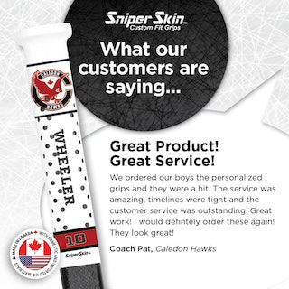 hockey grip review sniper skin custom team