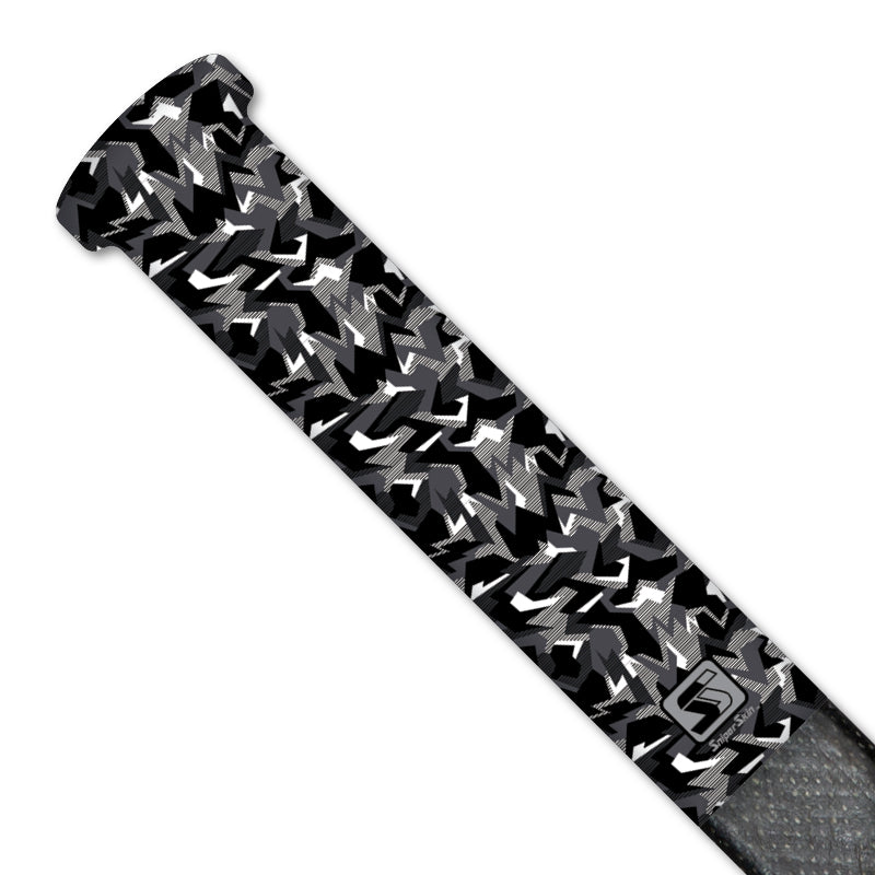 white geo camo hockey grip 