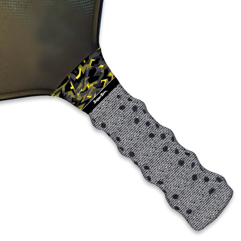 yellow geo camo graphic
pickleball grip sniper skin 