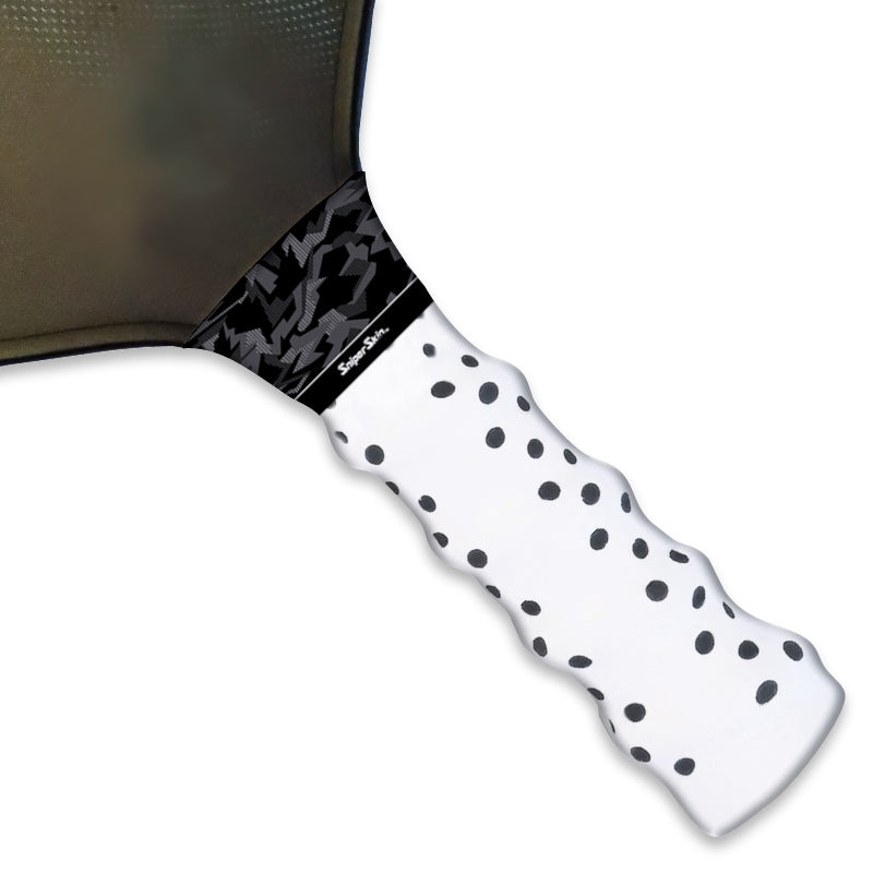 black geo camo classic pickleball grip sniper skin 