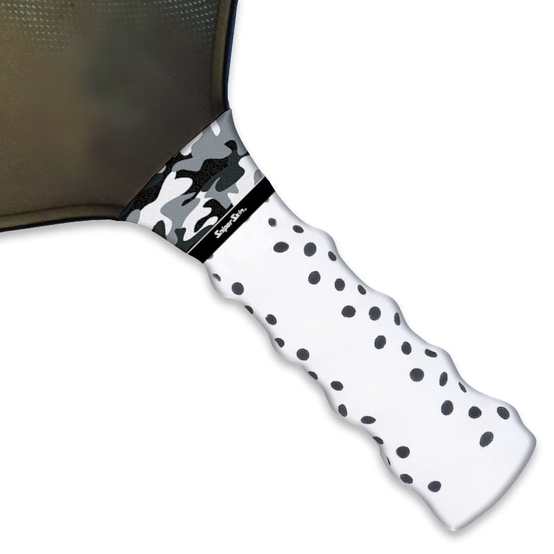 black white camo classic pickleball grip sniper skin 