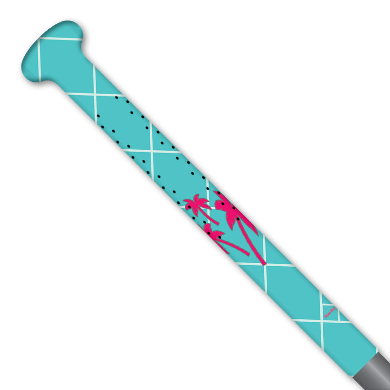 blue pink large  spring break palms bat grips from sniper skin 
