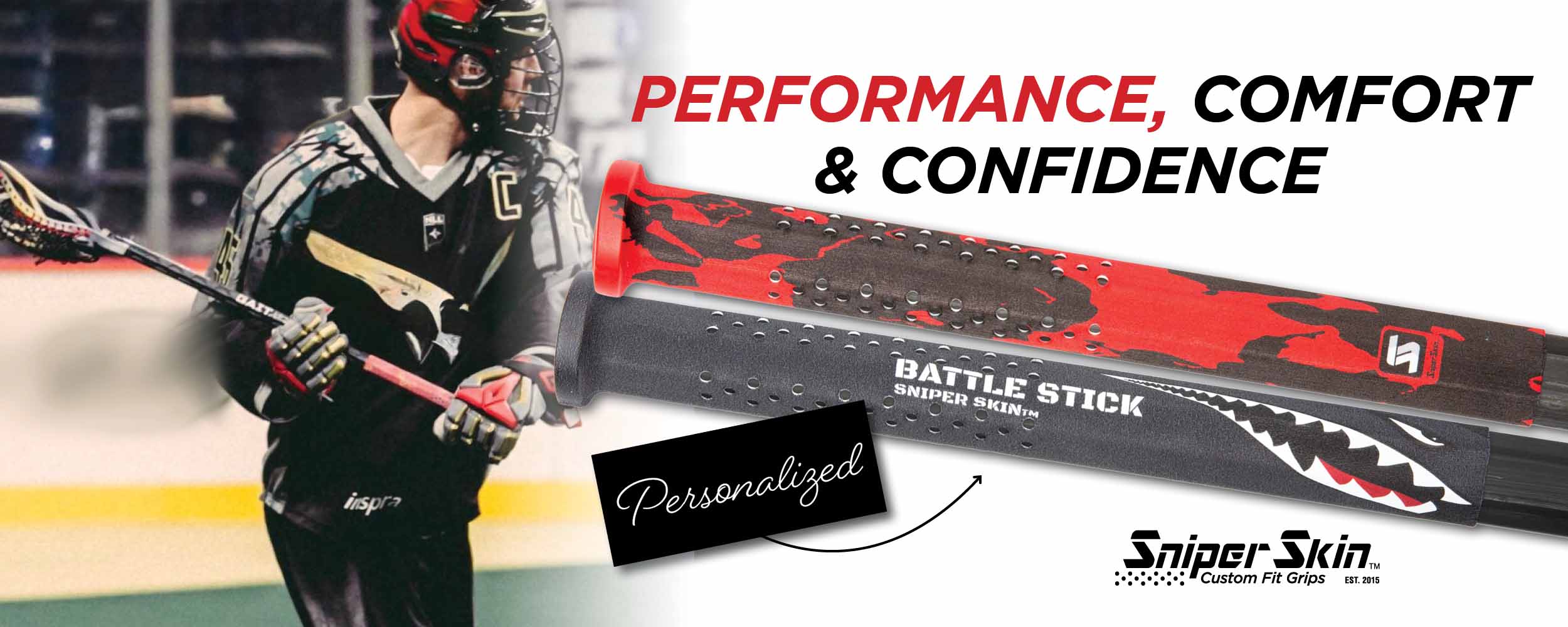 lacrosse grips from sniper skin performance, comfort, confidence