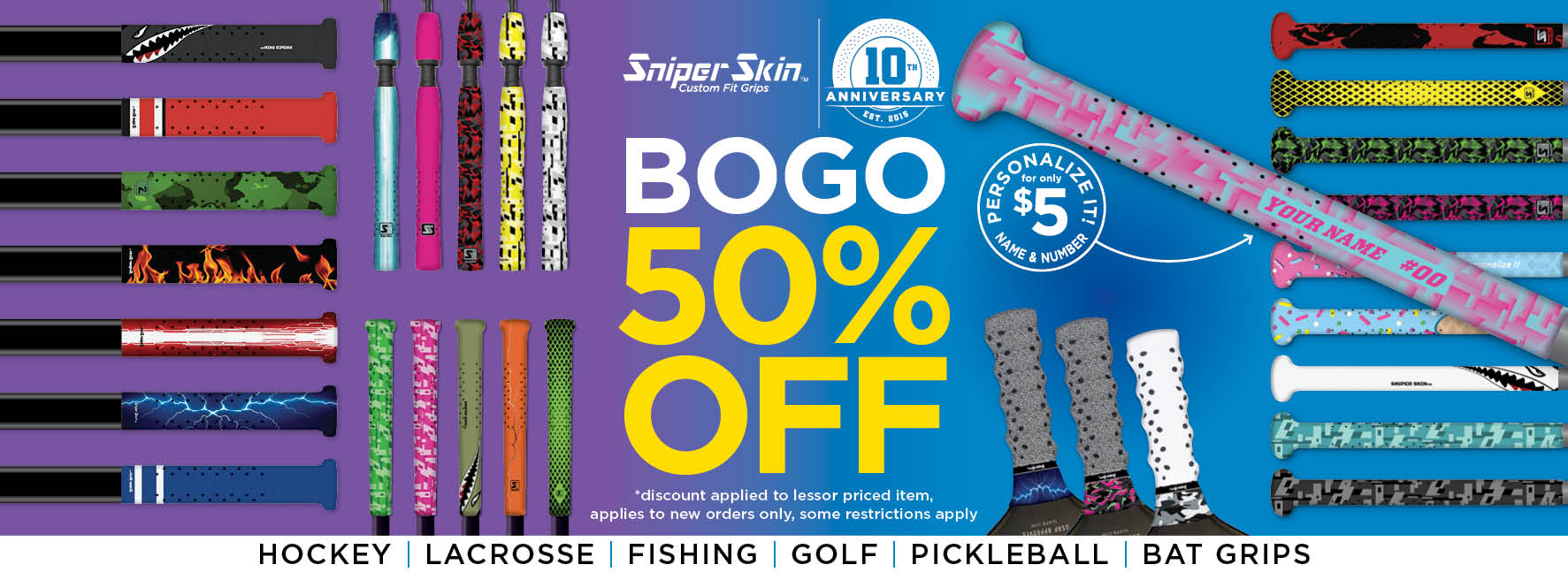 bogo50% off this weekend only from sniper skin 