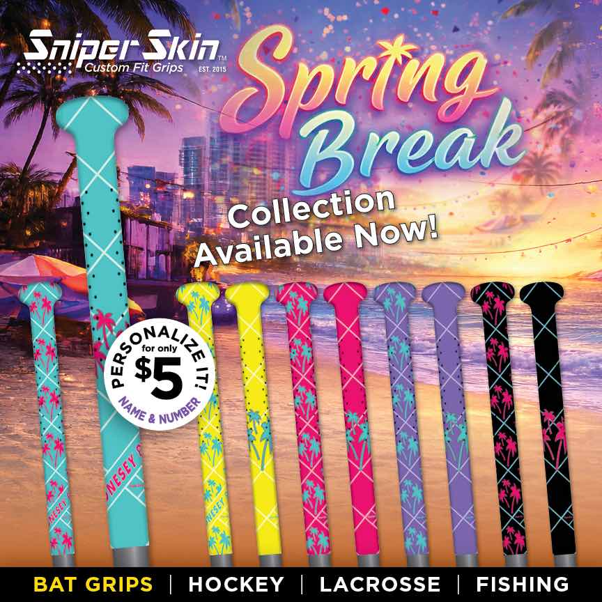 bringing the heat to your game with spring break palms bat grips only from sniper skin 