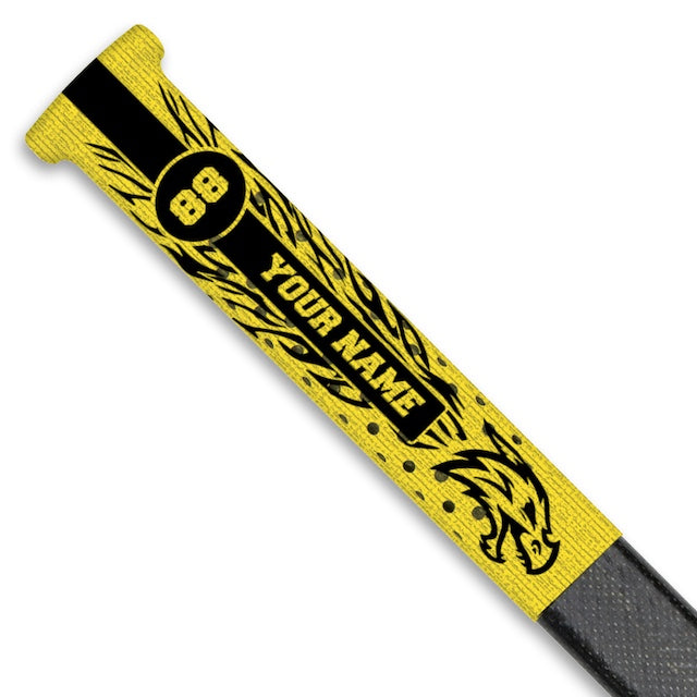 yellow dragon hockey grip 