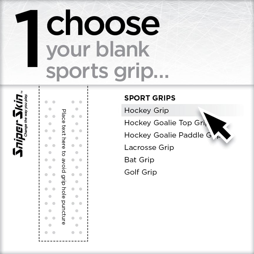 Choose your blank sports grip