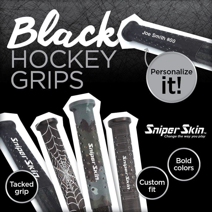 Black hockey grips collection