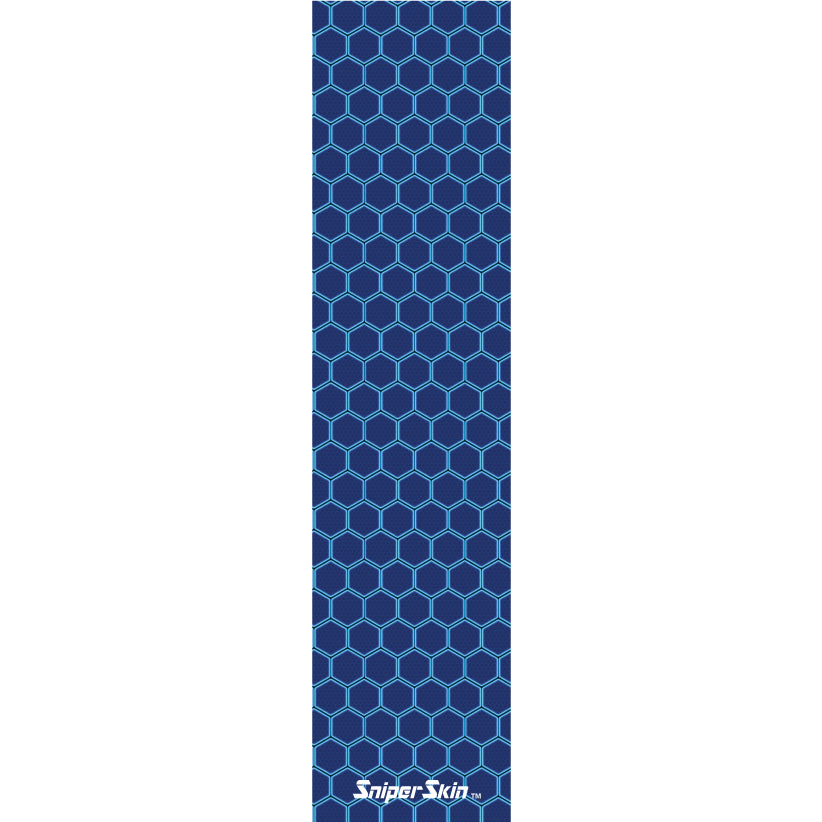 Blue hex gardening grip pattern