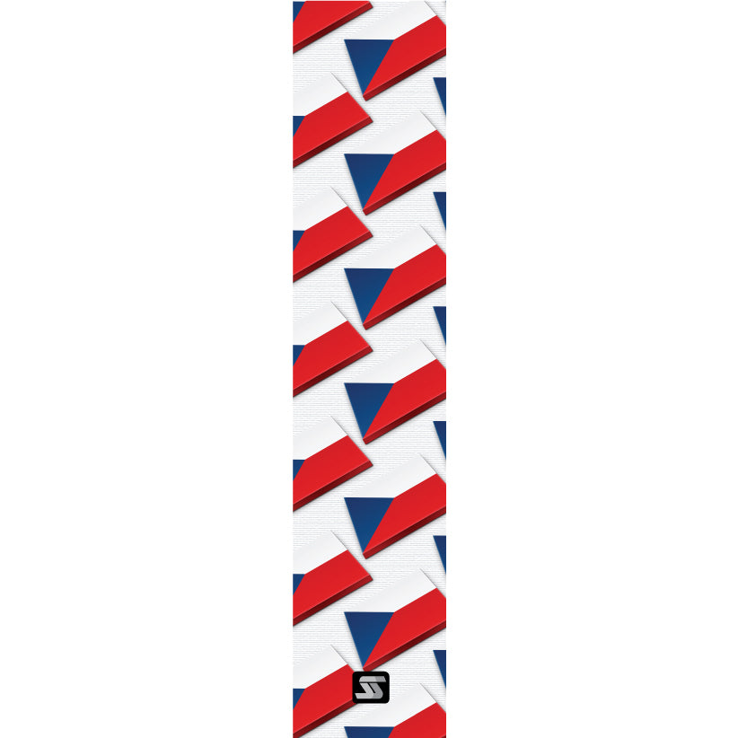 Czech flag pattern fishing grip