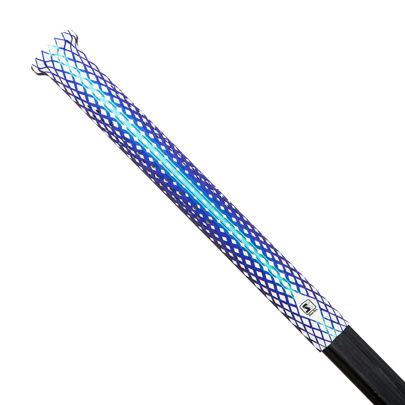 blue white double diamond sniper skin lacrosse grip