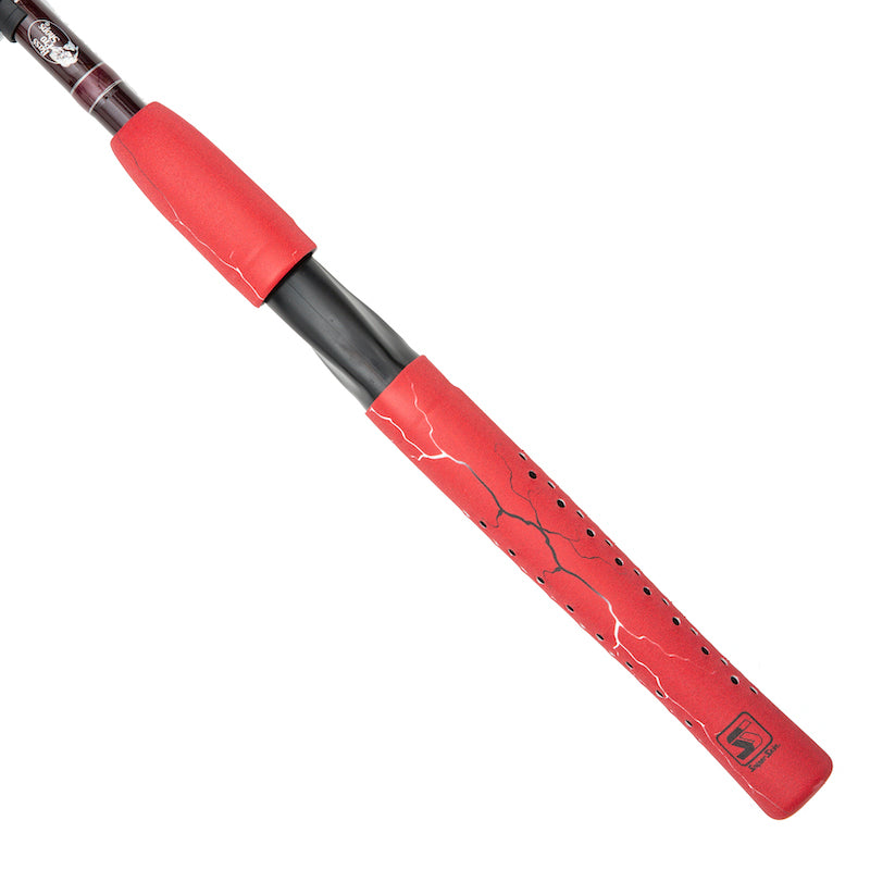 Lightning Fishing Rod Grips - Fishing, Off-Shore & Surf Rod Grips Red Lightning / Offshore (16 Length - 1.5 Outer Diameter)