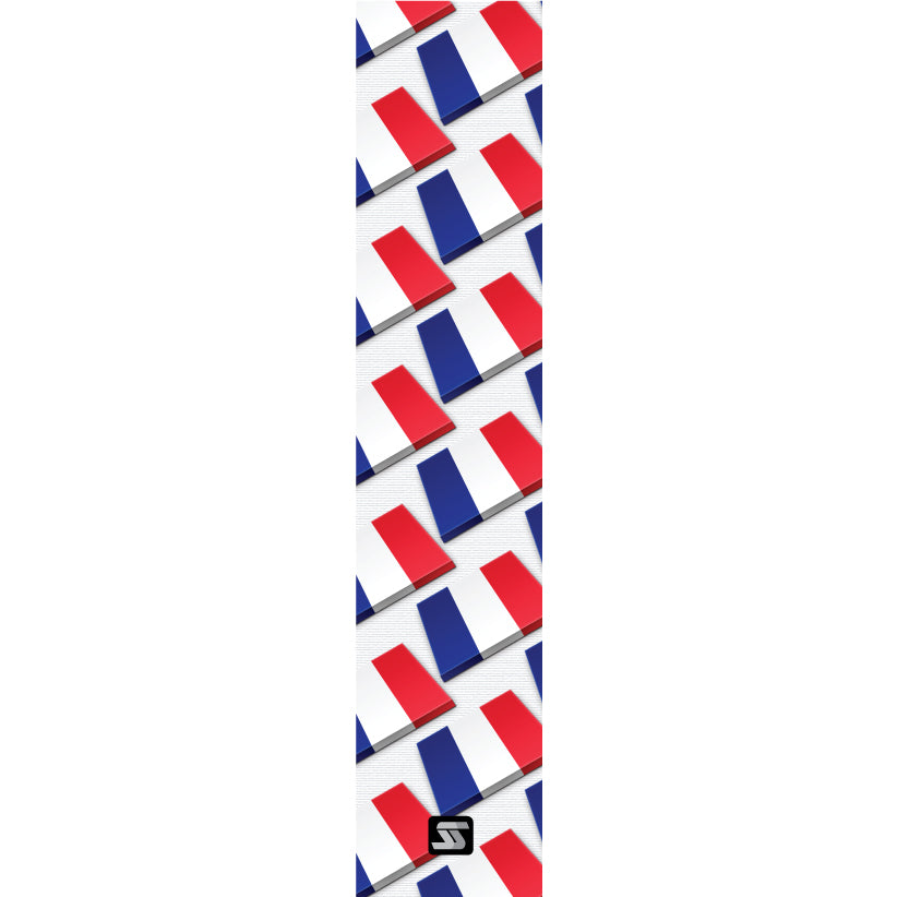 France flag pattern fishing grip