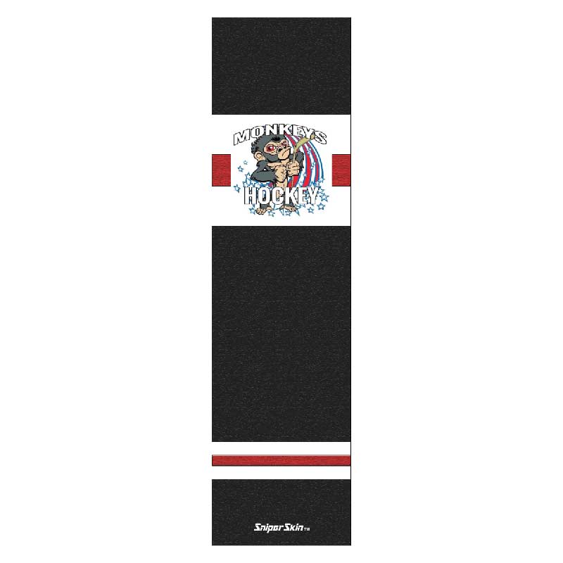 monkeys black hockey grip sniper skin 