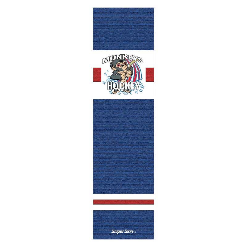 monkeys blue hockey grip sniper skin 