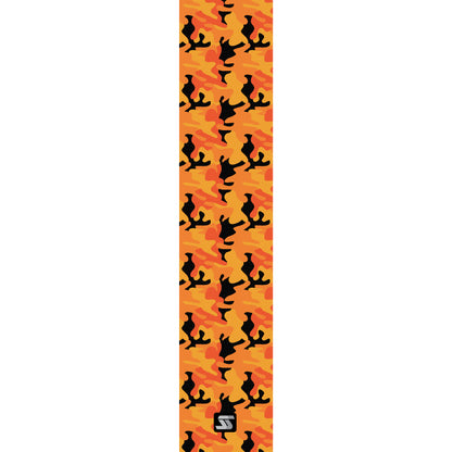 Orange camo gardening grip