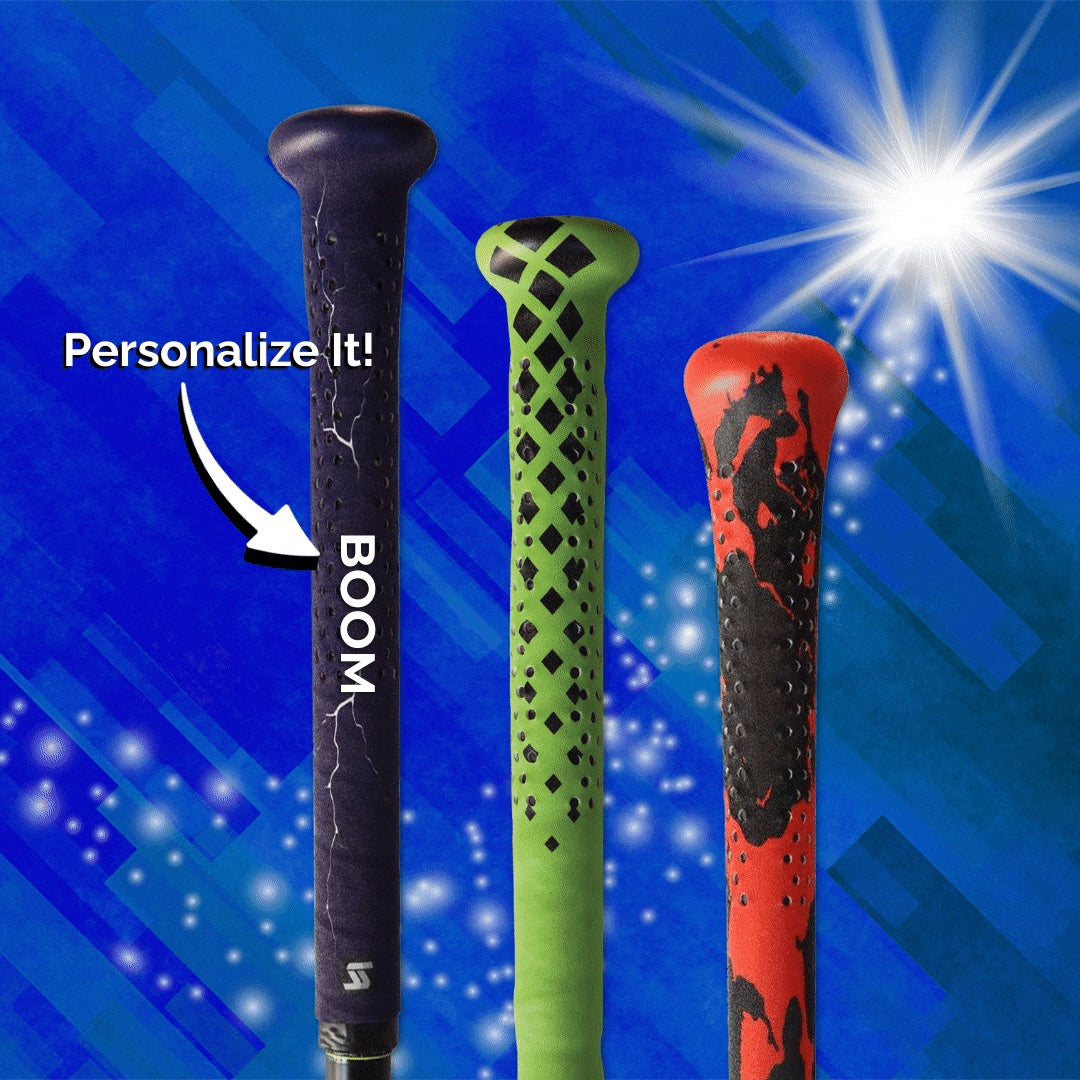 Customizable and personalizable hockey lacrosse golf tennis fishing and baseball grip tape replacement